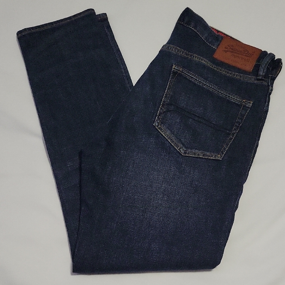 Superdry Blue Slim Fit Jeans with Classic Style